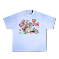 Grape Ice he lives with bunnys and eggs Urban Heavy Tee - MaliasSmallBusiness