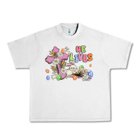 Lunar Rock he lives with bunnys and eggs Urban Heavy Tee - MaliasSmallBusiness