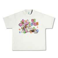 Pistachio he lives with bunnys and eggs Urban Heavy Tee - MaliasSmallBusiness