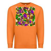 Carrot Mardi Gras jester had and crawfish with leopard pa Premium Sweatshirt - HowdyJamesFarm