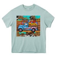 Arona western  american truck sunflowers  mousepad Heavy Core Tee - HRA Design Shop