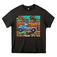 Western  American Truck Sunflowers  Mousepad Heavy Core Tee | Teevron