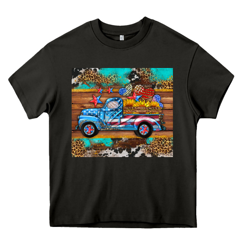 Western  American Truck Sunflowers  Mousepad Heavy Core Tee by HRA Design Shop | Teevron