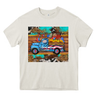 Cream western  american truck sunflowers  mousepad Heavy Core Tee - HRA Design Shop