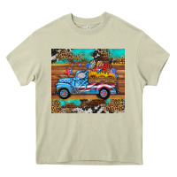 Mossy western  american truck sunflowers  mousepad Heavy Core Tee - HRA Design Shop