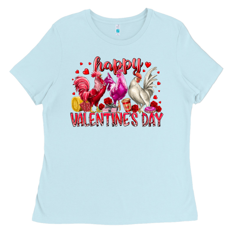 Happy Valentines Day Ladies Tee by RacoonDesign | Teevron