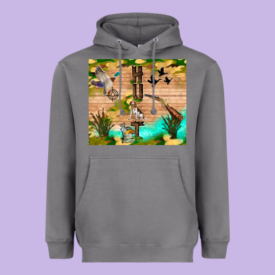 Hunting Life Heavyweight Hoodie Designed By Tumblerdesignbyshophia