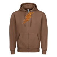 Chestnut Western Vintage Pattern Lightning Zipper Hoodie - Bettercallsaul