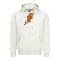 Oatmeal Heather Western Vintage Pattern Lightning Zipper Hoodie - Bettercallsaul