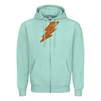 Seafoam Western Vintage Pattern Lightning Zipper Hoodie - Bettercallsaul