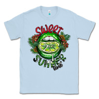 Dusty Blue summer time Classic Tee - CowhideDigitalArt