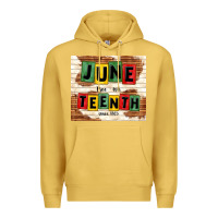Antique Gold juneteenth free ish since 1865 Premium Hoodie - TumblerDesignByShophia