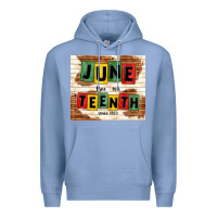 Colony Blue juneteenth free ish since 1865 Premium Hoodie - TumblerDesignByShophia