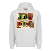 Dove Grey juneteenth free ish since 1865 Premium Hoodie - TumblerDesignByShophia