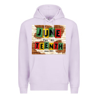 Lilac juneteenth free ish since 1865 Premium Hoodie - TumblerDesignByShophia
