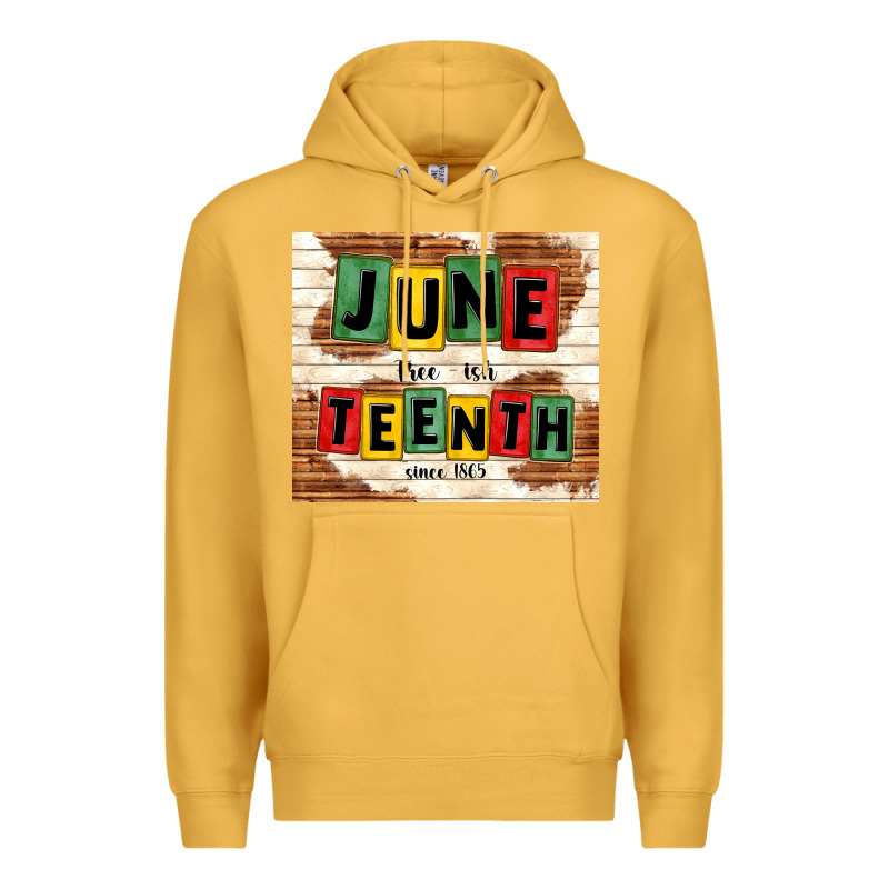 Juneteenth Free Ish Since 1865 Premium Hoodie by TumblerDesignByShophia | Teevron