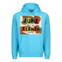 Ocean Blue juneteenth free ish since 1865 Premium Hoodie - TumblerDesignByShophia