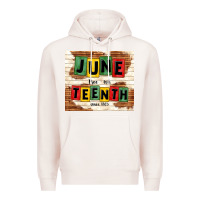 Pale Pink juneteenth free ish since 1865 Premium Hoodie - TumblerDesignByShophia