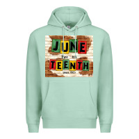 Seafoam juneteenth free ish since 1865 Premium Hoodie - TumblerDesignByShophia