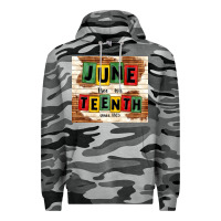 Slate Camo juneteenth free ish since 1865 Premium Hoodie - TumblerDesignByShophia