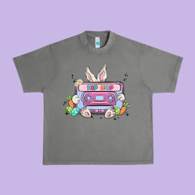 Hip Hop Easter Urban Heavy Tee Designed By Maliassmallbusiness