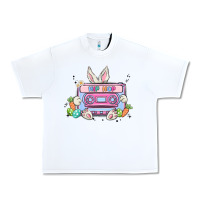 White hip hop easter Urban Heavy Tee - MaliasSmallBusiness