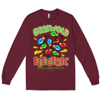 Burgundy griswold electric christmas vacation Long Sleeve Tee - MaliasSmallBusiness