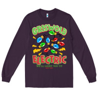 Plum griswold electric christmas vacation Long Sleeve Tee - MaliasSmallBusiness
