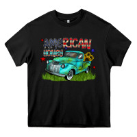 Black american honey Heavy Core Tee - CowhideDigitalArt