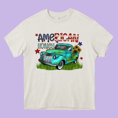 American Honey Heavy Core Tee Designed By Cowhidedigitalart