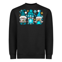 Black winter gnomies Heavyweight Sweatshirt - NancyCooperArtShop