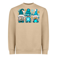 Mushroom winter gnomies Heavyweight Sweatshirt - NancyCooperArtShop