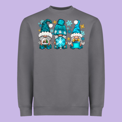 Winter Gnomies Heavyweight Sweatshirt Designed By Nancycooperartshop