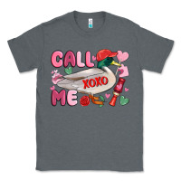 Charcoal Heather call me valentine mallard duck Classic Tee - MaliasSmallBusiness