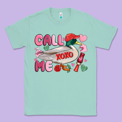 Call Me Valentine Mallard Duck Classic Tee Designed By Maliassmallbusiness