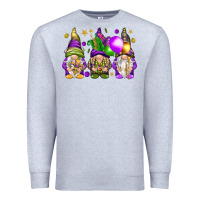 Heather Grey Mardi Gras gnomies with elements Premium Sweatshirt - HowdyJamesFarm