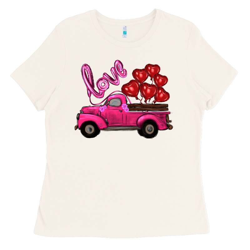 Valentines Day Turck With Balloons Ladies Tee by RanaPortraitStore | Teevron