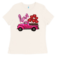Bone valentines day turck with balloons Ladies Tee - RanaPortraitStore