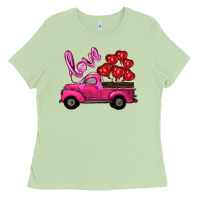 Matcha valentines day turck with balloons Ladies Tee - RanaPortraitStore