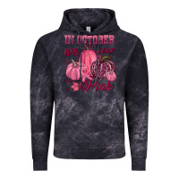 Cloud Black In october we wear pink Vintage Hoodie - NancyCooperArtShop