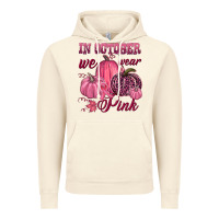 Vintage Artic In october we wear pink Vintage Hoodie - NancyCooperArtShop