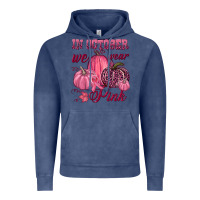Vintage Denim In october we wear pink Vintage Hoodie - NancyCooperArtShop