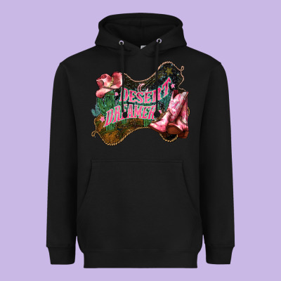 Desert Dreamer Cowgirl Boots Hat Heavyweight Hoodie Designed By Howdyjamesfarm