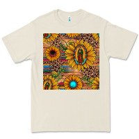 Bone our lady of guadalupe sunflower  seamless pattern Premium Tee - JahusDesignShop