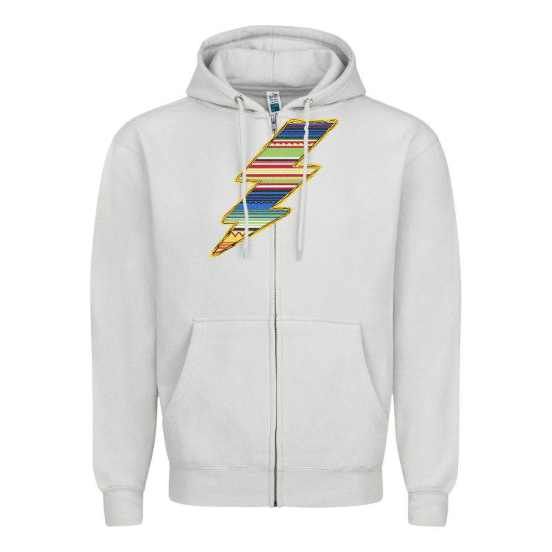 Yellow Aztec Patterned Lightning Zipper Hoodie by Bettercallsaul | Teevron