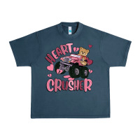 Midnight Navy heart crusher Urban Heavy Tee - MaliasSmallBusiness