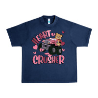 Navy heart crusher Urban Heavy Tee - MaliasSmallBusiness