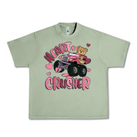 Oil Green heart crusher Urban Heavy Tee - MaliasSmallBusiness