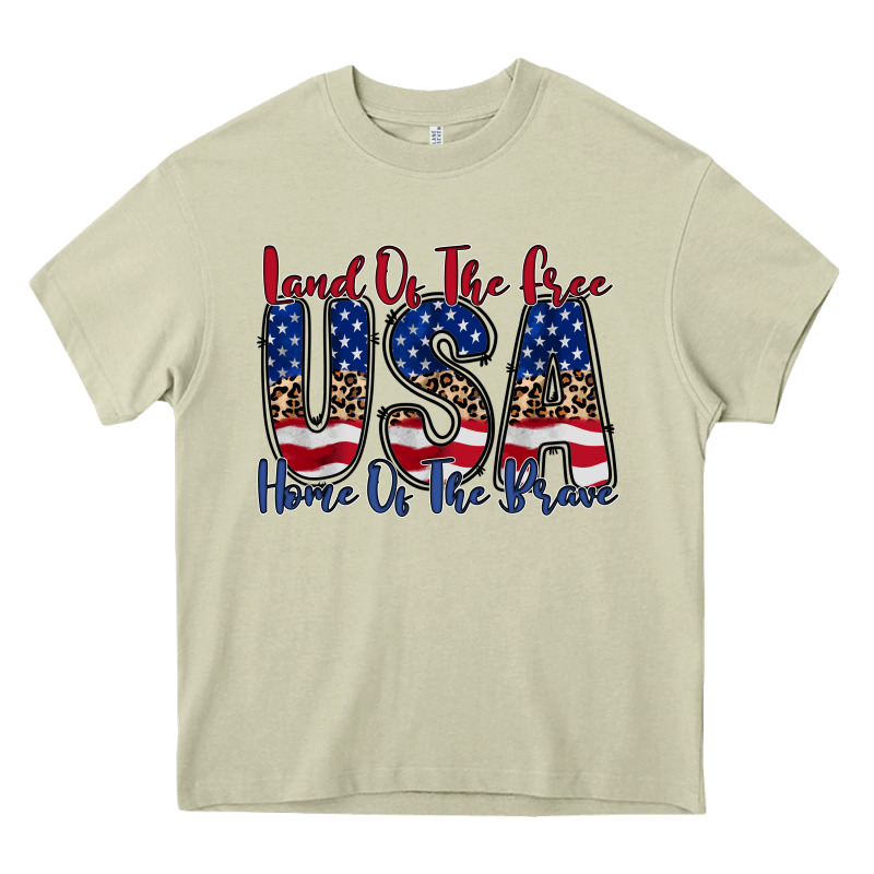 Land Of The Free Usa Heavy Core Tee by RacoonDesign | Teevron