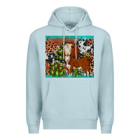 Blue Mist hereford cactus tumbler Premium Hoodie - JahusDesignShop